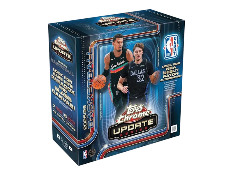 2025-26 Topps Chrome Updates Basketball Mega Box (With Seal)