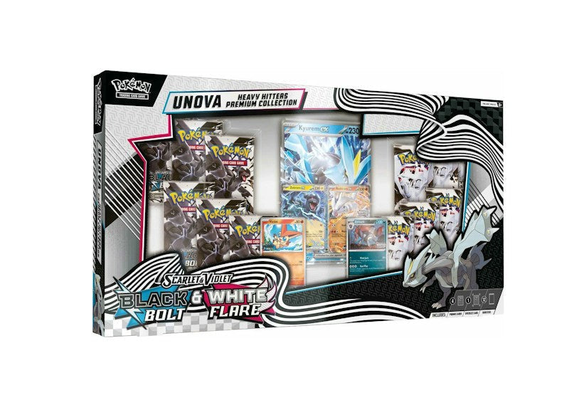 2025 Pok¨¦mon Scarlet & Violet Black Bolt & White Flare Unova Heavy Hitters Premium Collection (Costco Exclusive)