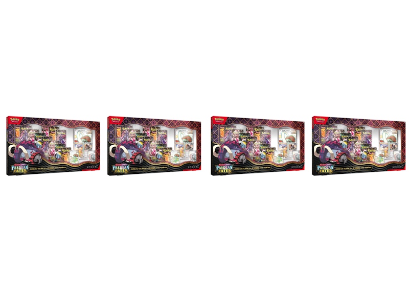 2025 Pok¨¦mon Scarlet & Violet Paldean Fates Great Tusk ex & Iron Treads ex Premium Collection Box 4x Lot