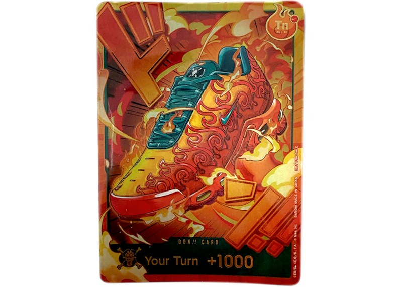 2026 One Piece x Nike Air Max Plus Flame Flame DON!! Promo Card (English) Ungraded