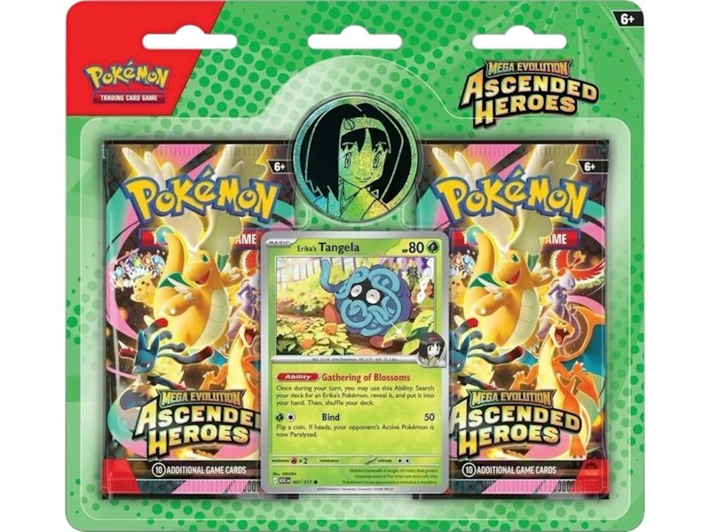 2026 Pok¨¦mon Mega Evolution Ascended Heroes Erika's Tangela Blister Pack