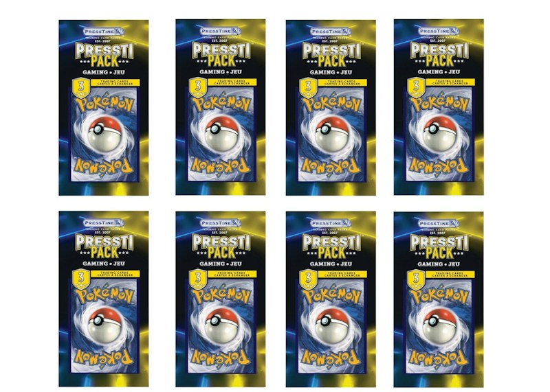2026 Presstine Pok¨¦mon Presstipack 3-Cards Pack Mystery Bag (English) 8x Packs