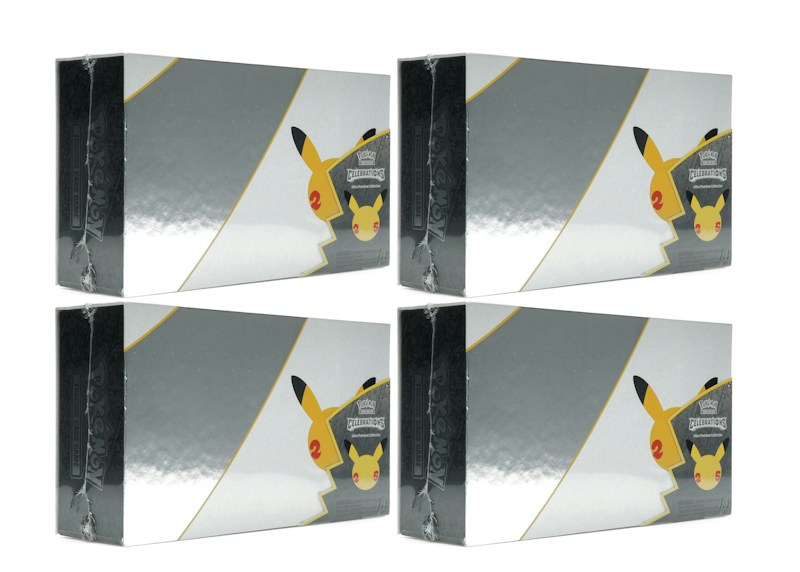 Pok¨¦mon TCG 25th Anniversary Celebrations Ultra-Premium Collection Box 4x Lot