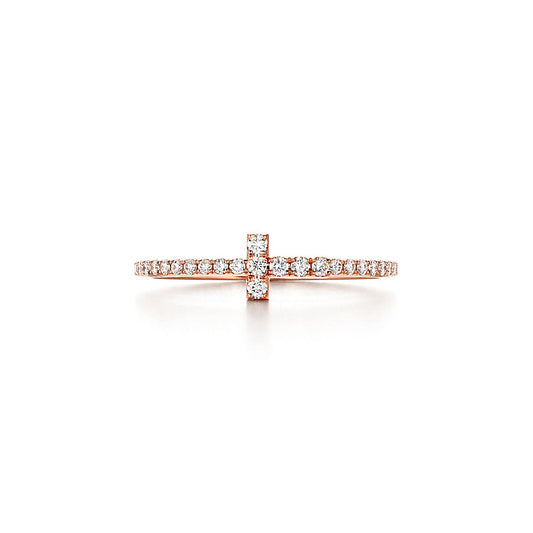 Tiffany Diamond Wire 18K Gold Ring