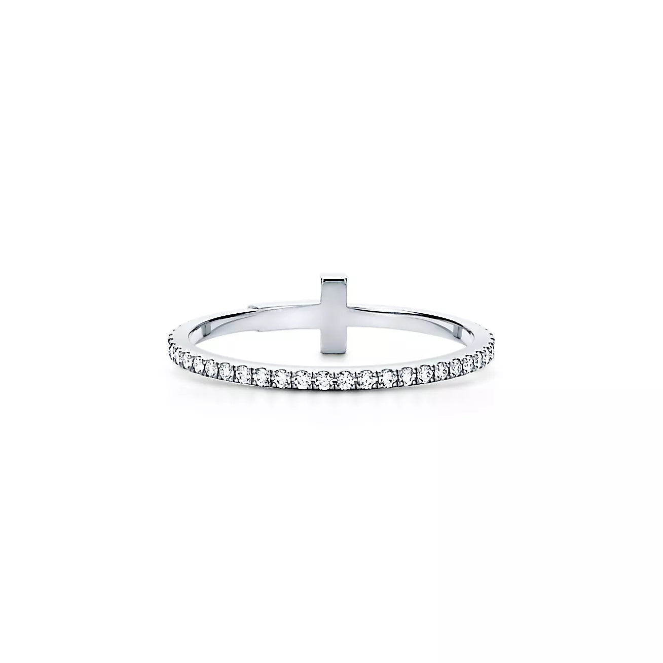 Tiffany Diamond Wire 18K Gold Ring