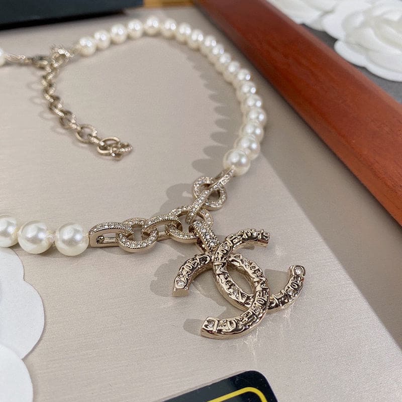 Chanel Pearl 18K Gold Necklace