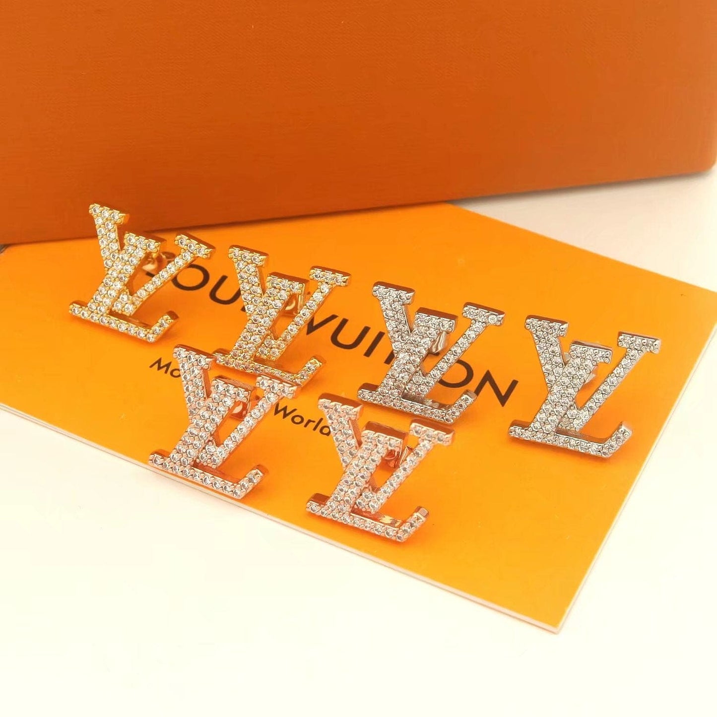 Louis Vuitton Iconic Diamonds 18K Gold Earrings