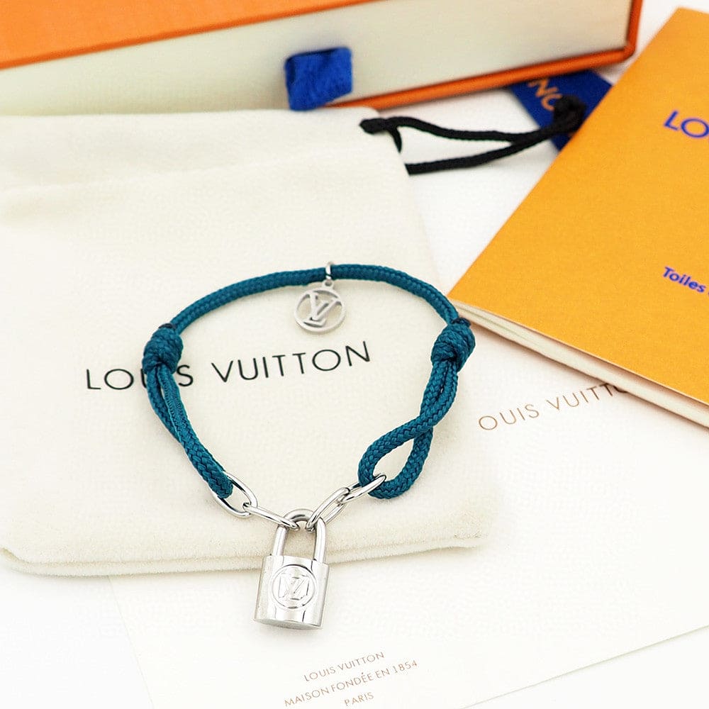 Louis Vuitton Silver Lockit X Virgil Abloh 18K Gold Bracelet