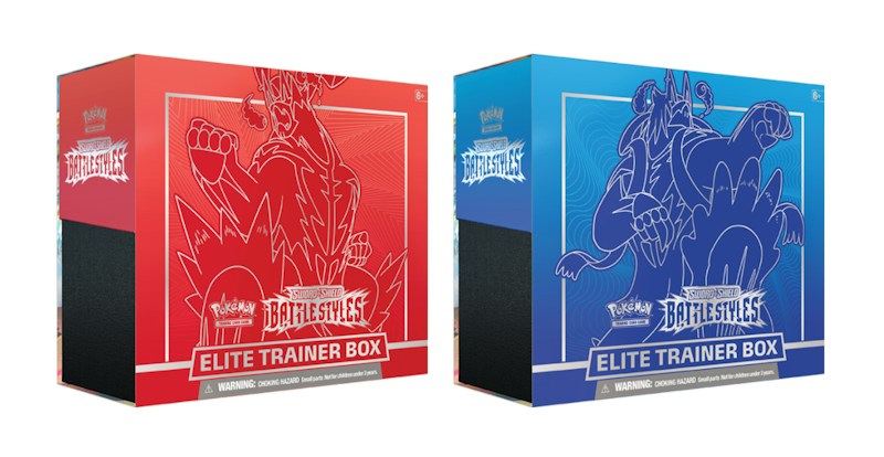 Pok¨¦mon TCG Sword & Shield Battle Styles Elite Trainer Box Single Strike/Rapid Strike Bundle