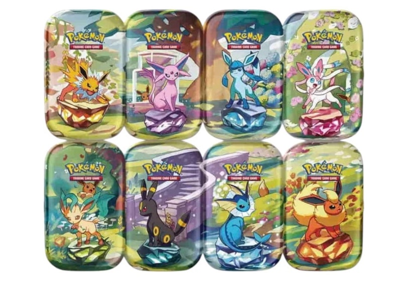 2025 Pok¨¦mon Scarlet & Violet Prismatic Evolutions 8 Tin Lot (Artwork May Vary)