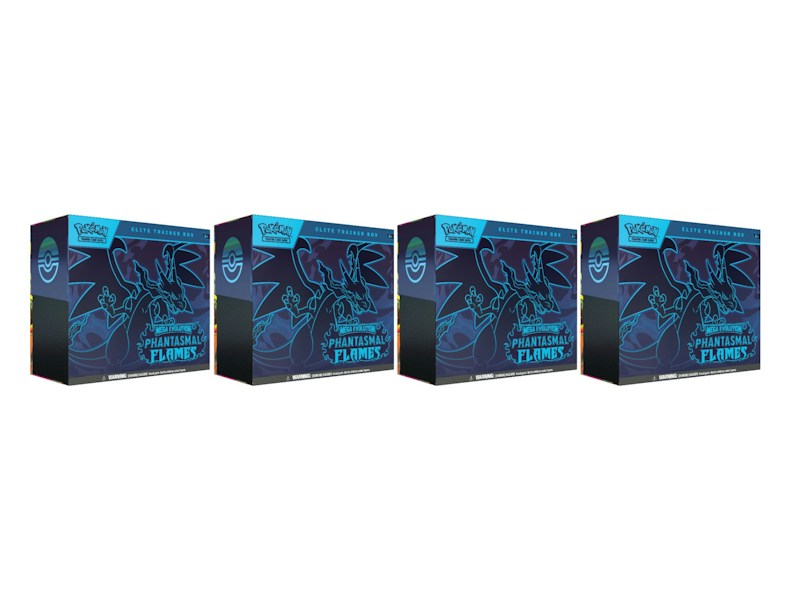 2025 Pok¨¦mon Mega Evolution Phantasmal Flames Elite Trainer Box 4x Lot