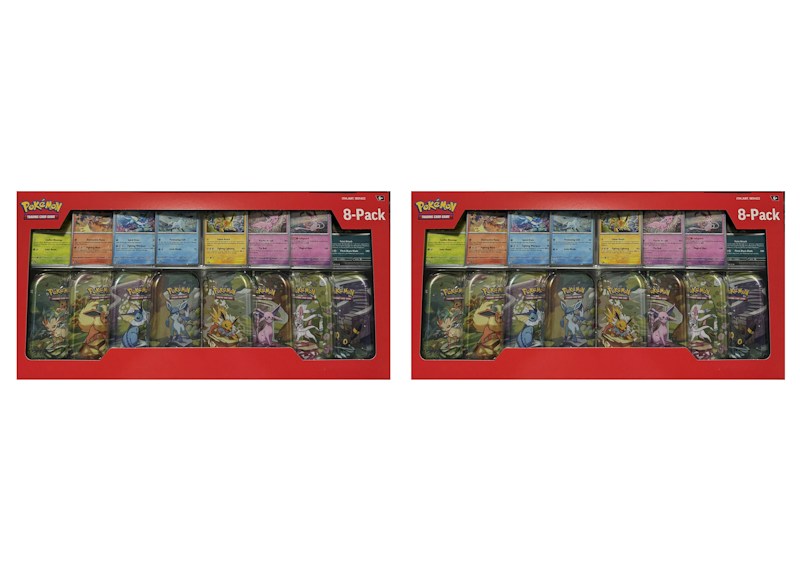 2025 Pok¨¦mon Prismatic Evolutions Mini Tins 8-Pack (Costco Exclusive) 2x Lot
