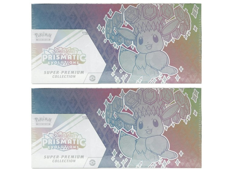 2025 Pok¨¦mon Scarlet & Violet Prismatic Evolutions Super Premium Collection 2x Lot
