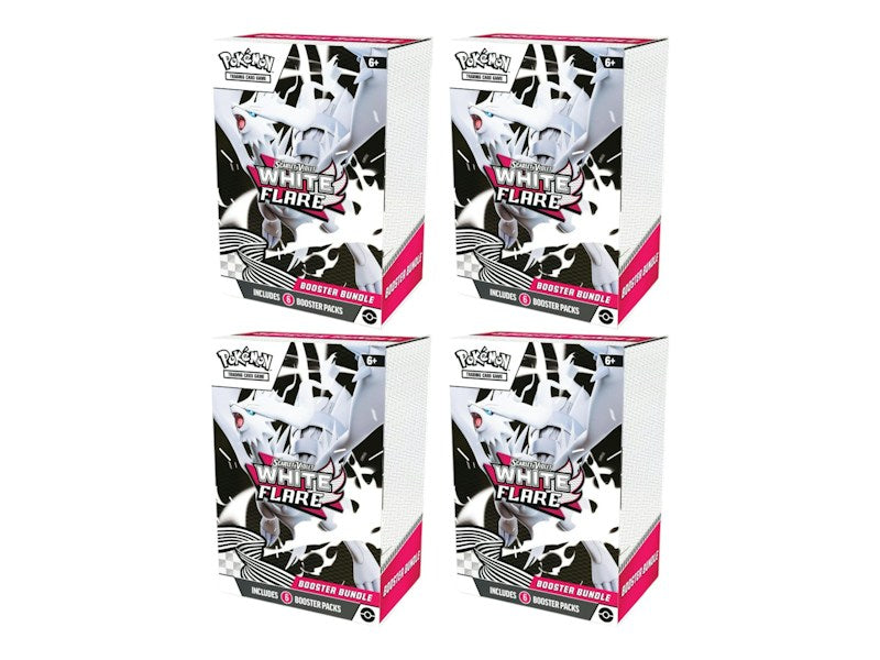 2025 Pok¨¦mon Scarlet & Violet White Flare Booster Bundle 4x Lot