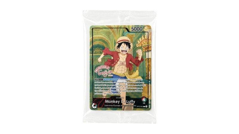 2026 Bandai One Piece Monkey D. Luffy Mus¨¦e Gr¨¦vin Paris Special Promo (French) OP13-001 Ungraded