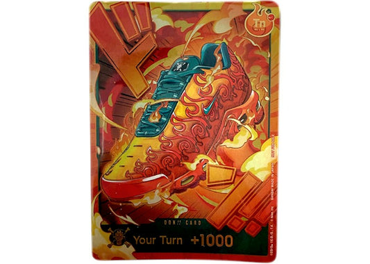 2026 One Piece x Nike Air Max Plus Flame Flame DON!! Promo Card (English) Ungraded