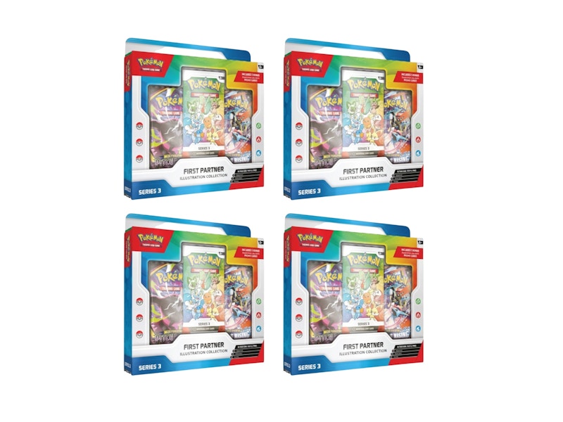 2026 Pok¨¦mon First Partner Illustration Collection Series 3 Box 4x Lot