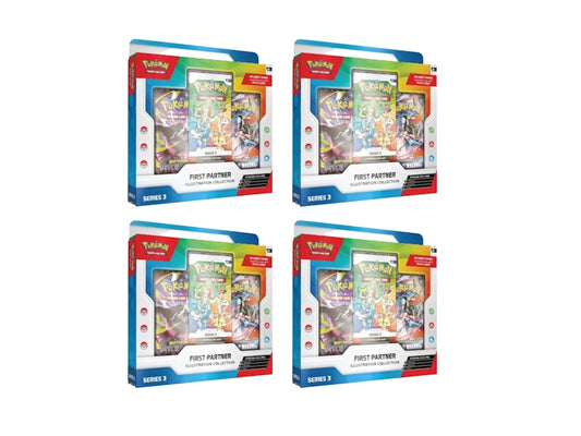 2026 Pok¨¦mon First Partner Illustration Collection Series 3 Box 4x Lot