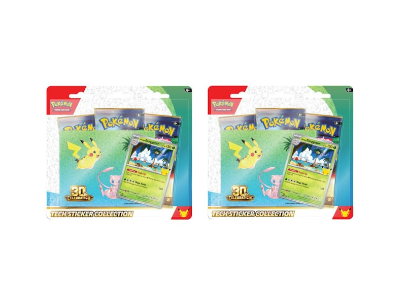 2026 Pok¨¦mon Mega Evolution 30th Celebration Tech Sticker Collection : Exeggutor Promo 2x Lot