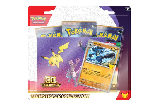2026 Pok¨¦mon Mega Evolution 30th Celebration Tech Sticker Collection : Lucario Promo