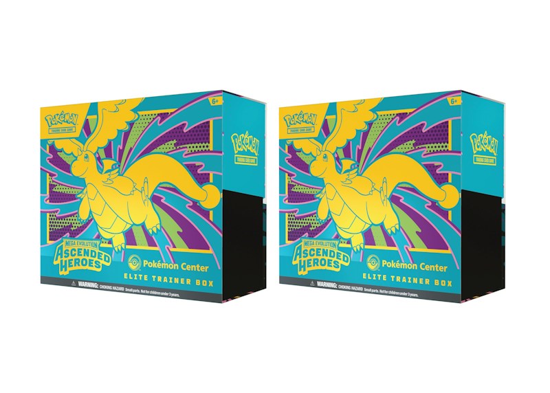 2026 Pok¨¦mon Mega Evolution Ascended Heroes Pokemon Center Elite Trainer Box 2x Lot