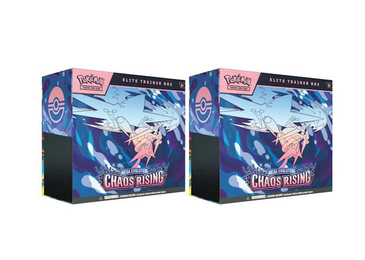 2026 Pok¨¦mon Mega Evolution Chaos Rising Elite Trainer Box 2x Lot