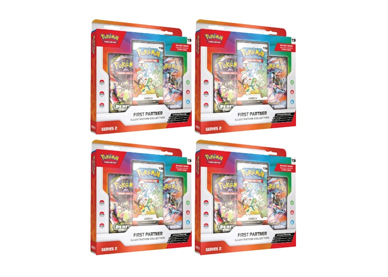 2026 Pok¨¦mon Mega Evolution First Partner Illustration Collection Series 2 4x Lot