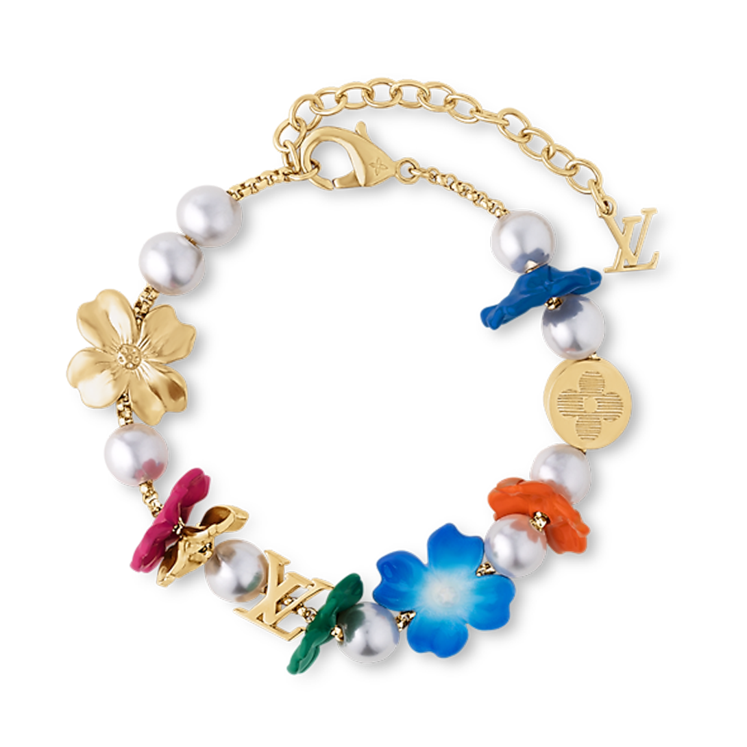 Louis Vuitton Surfin' Flower 18K Gold Bracelet