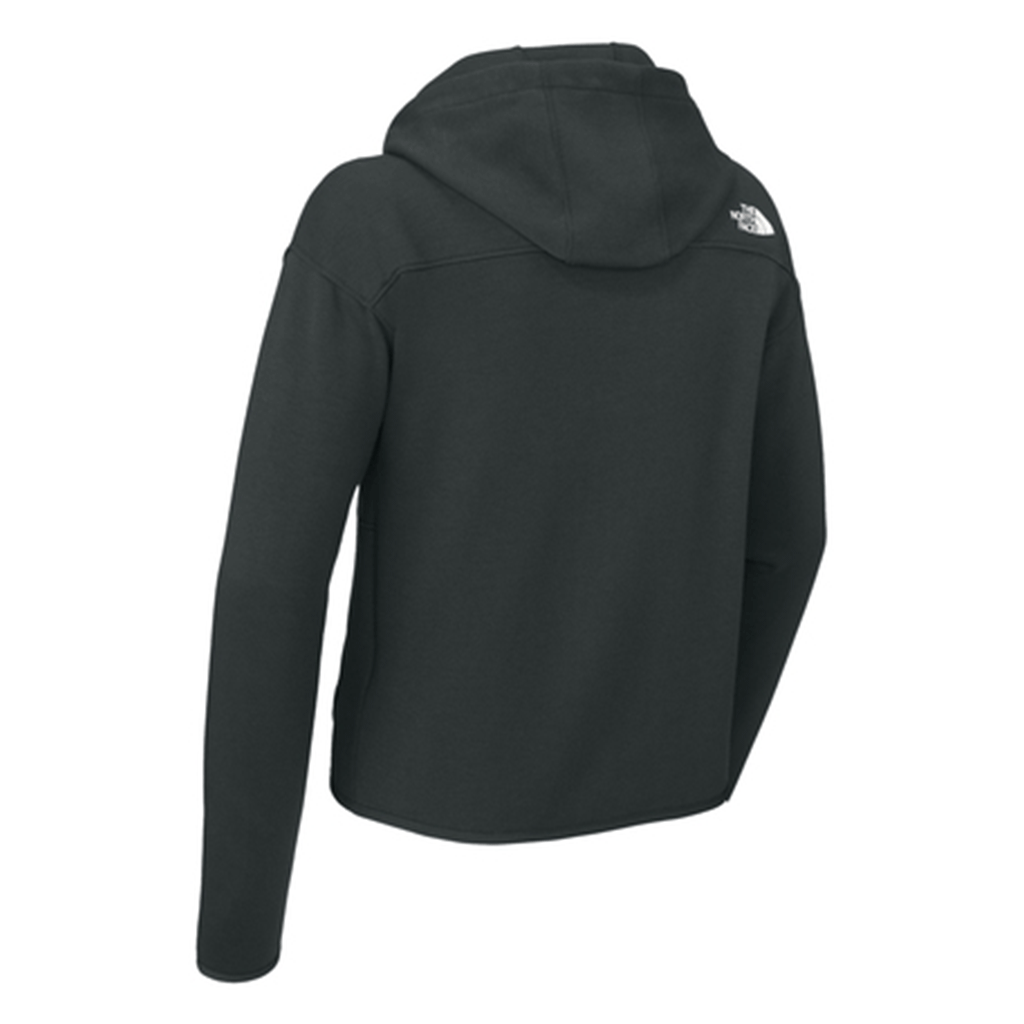 The North Face Women's Asphalt Grey Double-Knit Full-Zip Hoodie