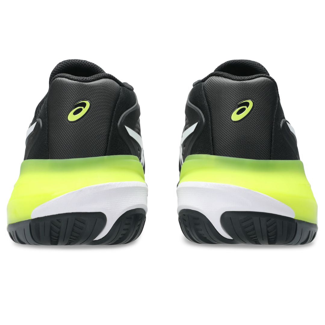 Asics womens shoes  neutral running shoes mens  sneakers Gel-Resolution ¨C Black/White/Neon Green Tennis Sneaker