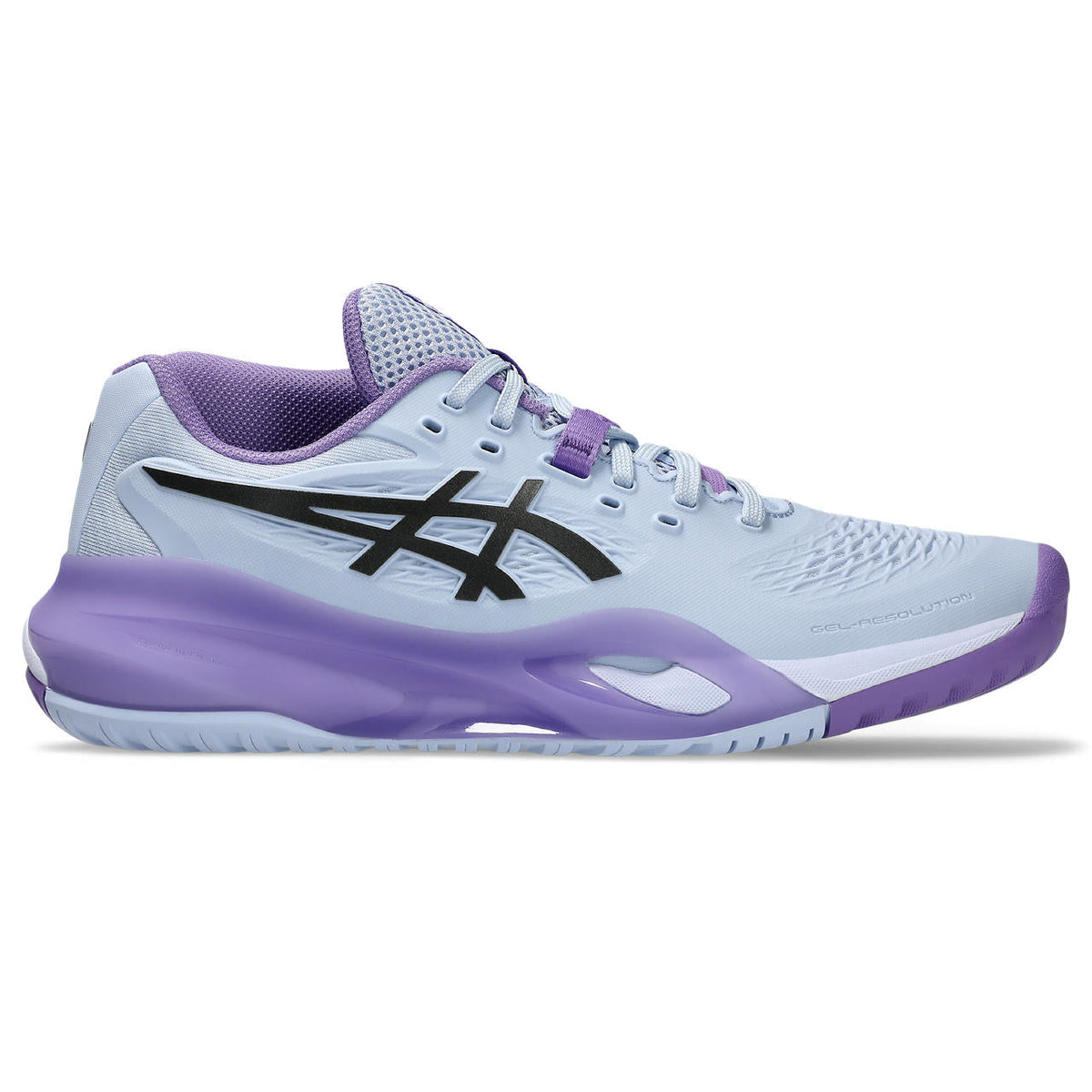 Asics womens shoes  neutral running shoes mens  sneakers Gel-Resolution ¨C Light Blue/Purple/Black Tennis Sneaker