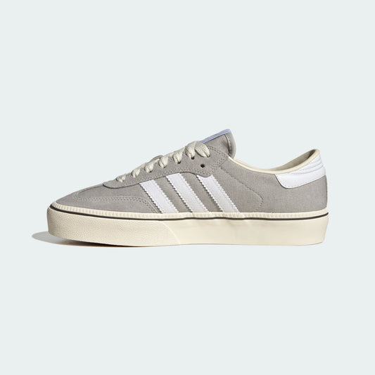 Adidas Originals ¨C Grey / White Canvas & Suede Platform Casual Sneakers