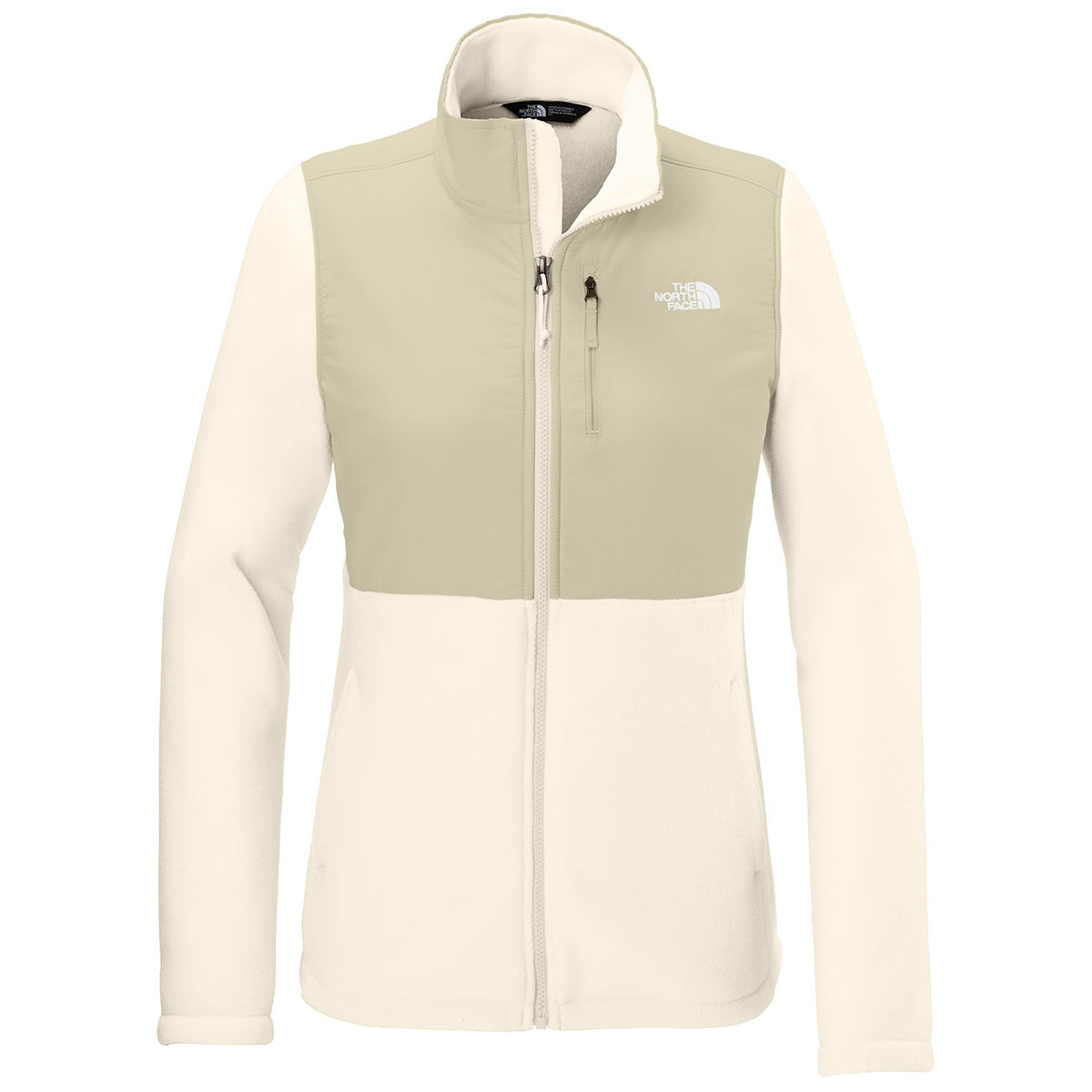 The North Face Women's Gardenia White/Gravel Highest Peak Full-Zip Fleece Jacket