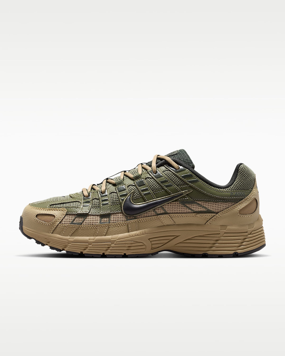 Nike P-6000 ¨C Olive Green / Tan Mesh Athletic Sneakers