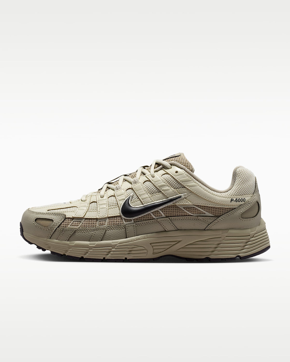 Nike P-6000 ¨C Beige / Cream / Black Mesh Athletic Sneakers
