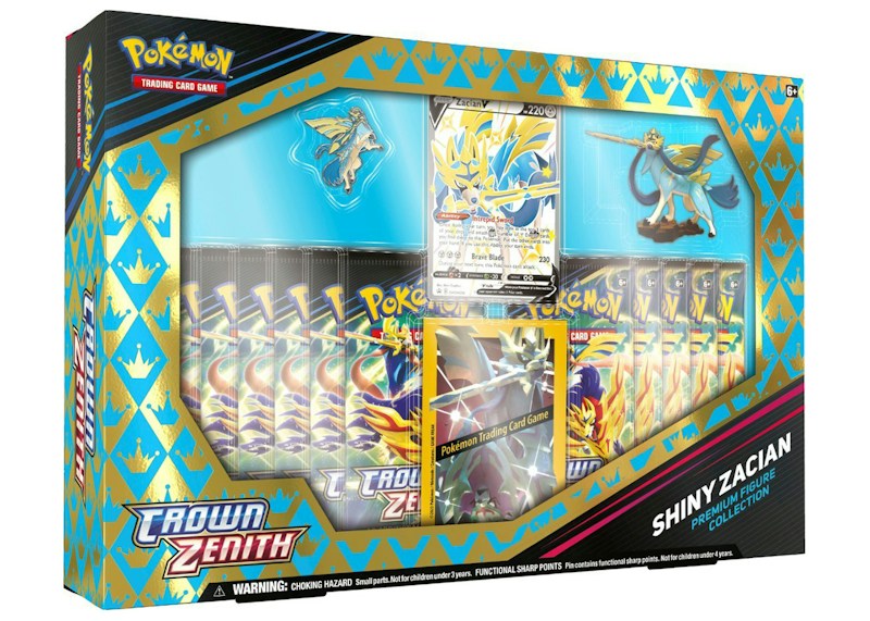 Pok¨¦mon TCG Sword & Shield Crown Zenith Shiny Zacian Premium Figure Collection Box