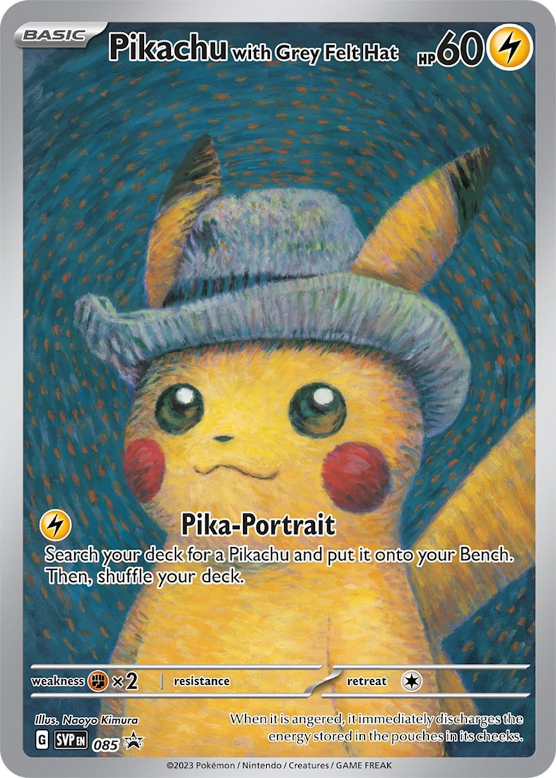 Pok¨¦mon TCG x Van Gogh Museum Pikachu with Grey Felt Hat Ungraded