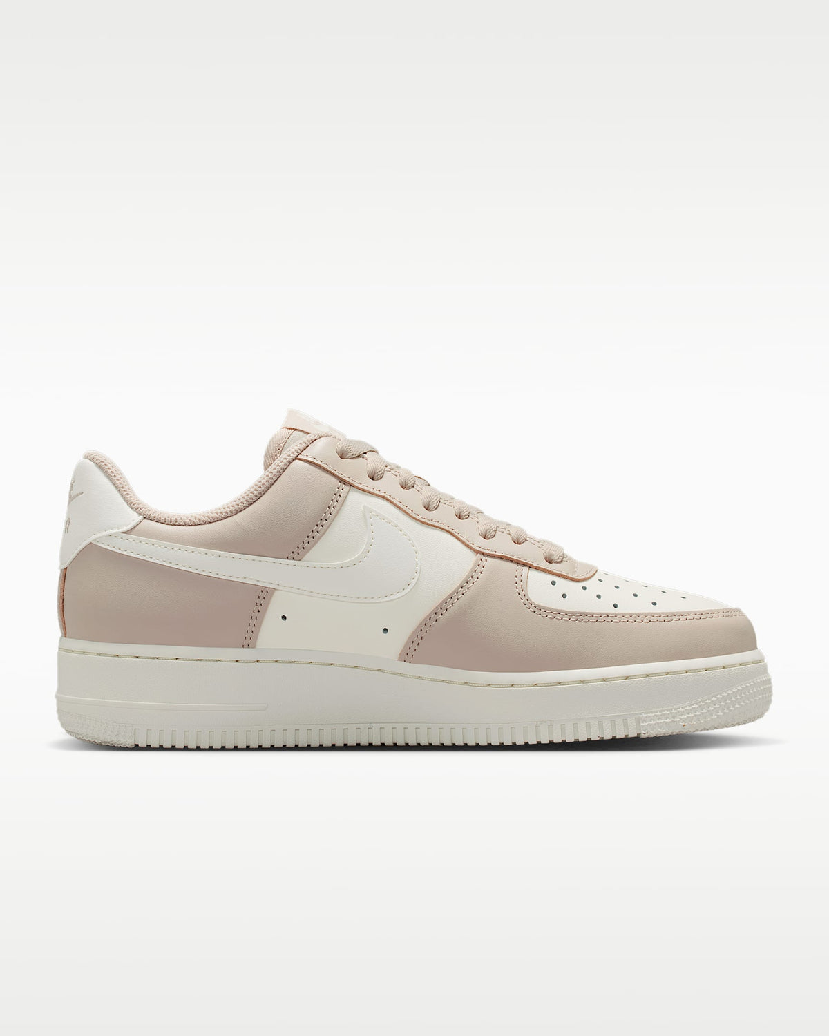 Nike Air Force 1 '07 Beige Cream Mini Gold Swoosh Sneakers mens low top shoes