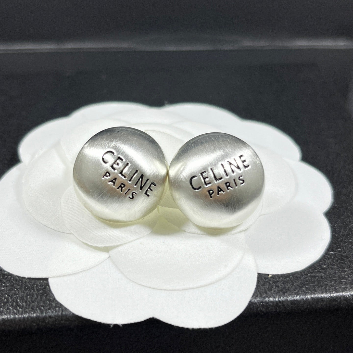 Celine Cicle 18K Gold Earrings
