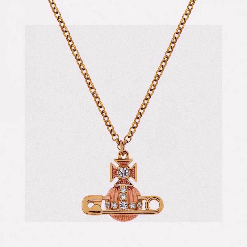 Vivienne West Mayfair Bas Relief Pendant 18K Gold Necklace