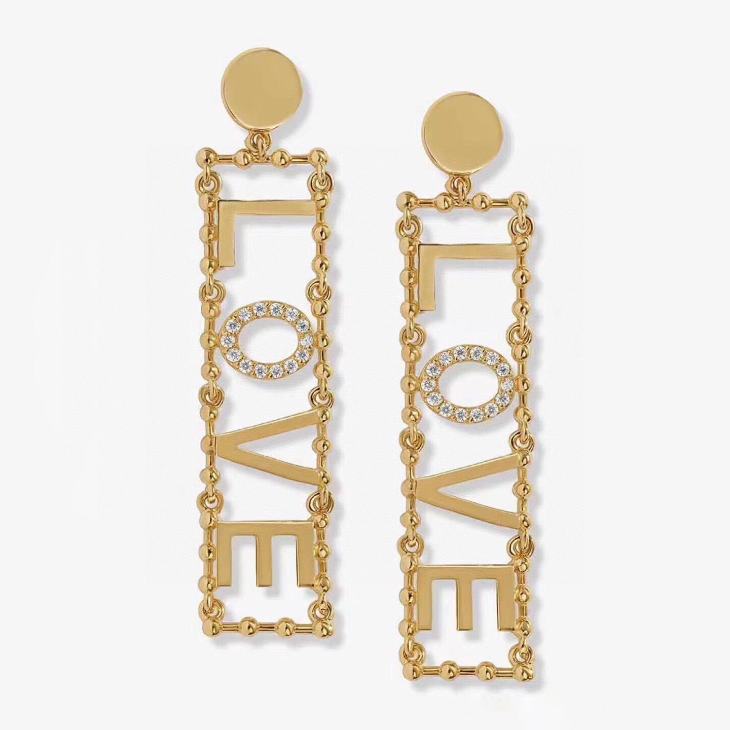 Celine LOVE Diamonds 18K Gold Earrings