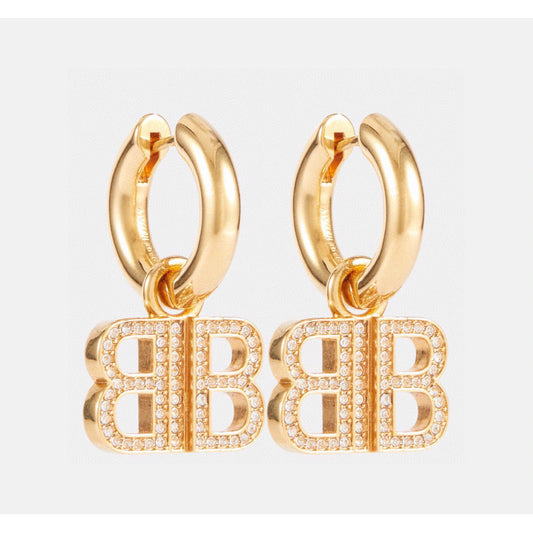 Balenciaga Pendant 18K Gold Earrings