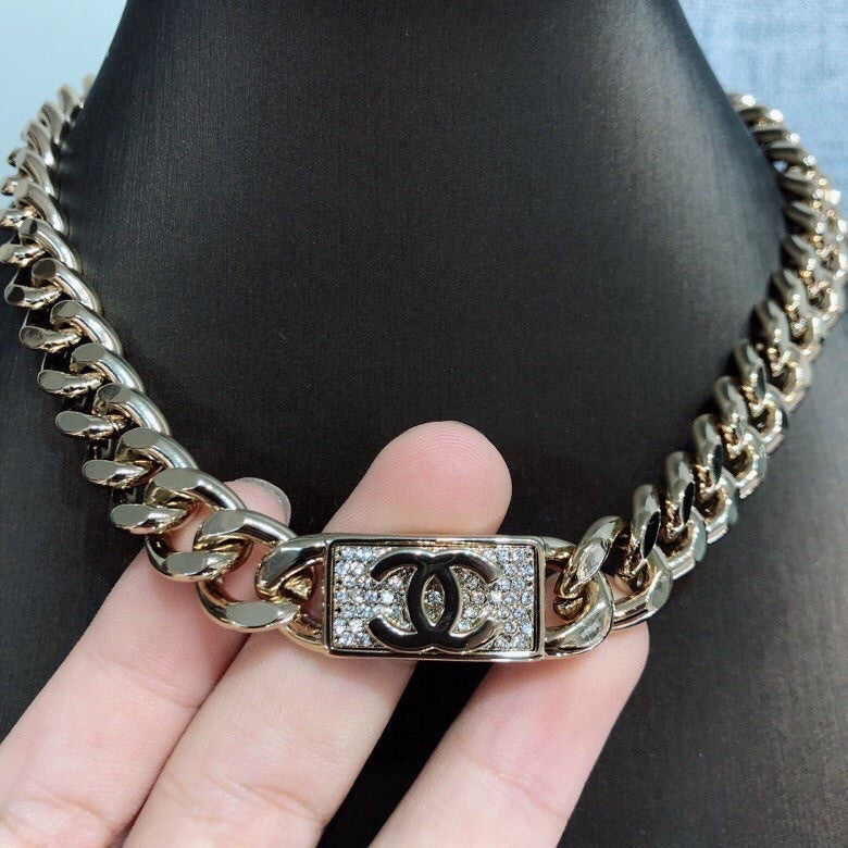 Chanel Diamonds Chain 18K Gold Necklace