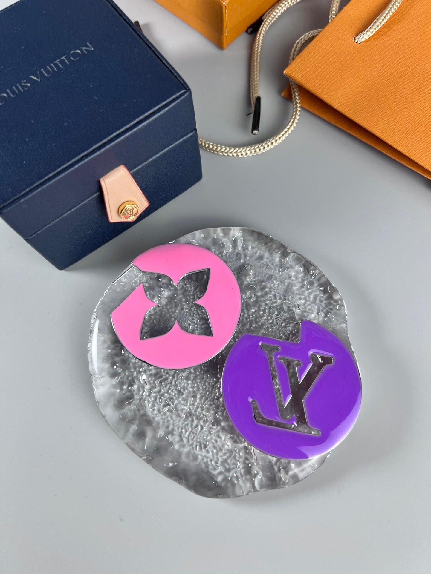 Louis Vuitton Perfect Match Pink/Purple 18K Gold Earrings