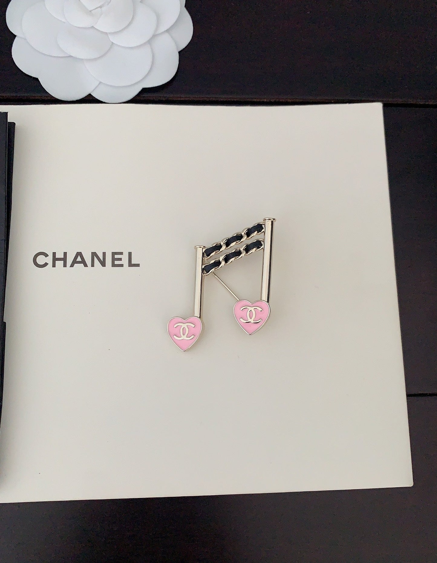Chanel Music Symbol 18K Gold Brooch