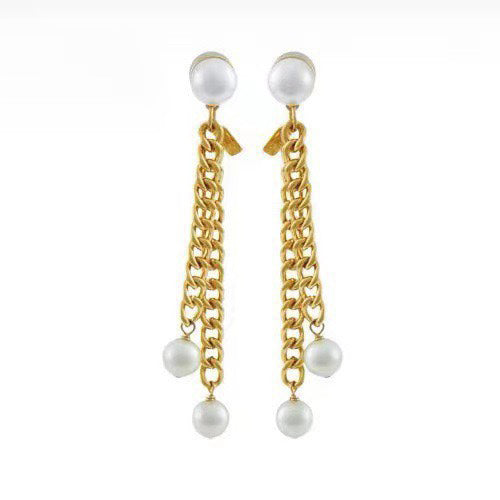 Celine Long 18K Gold Earrings