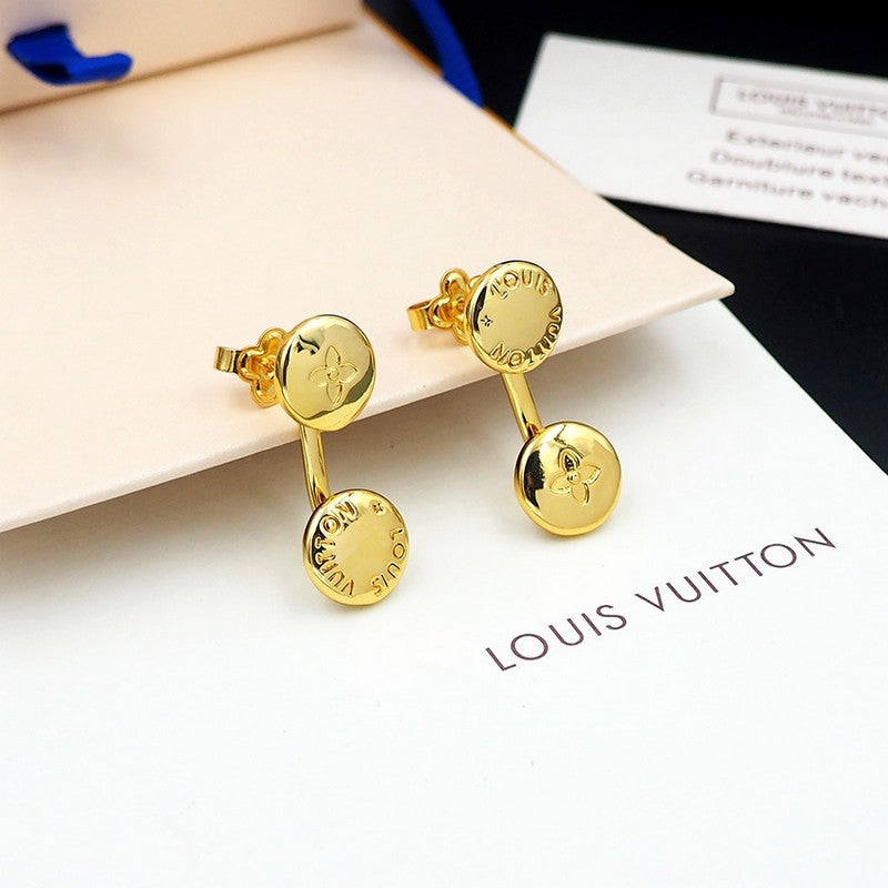 Louis Vuitton Studs 18K Gold Earrings