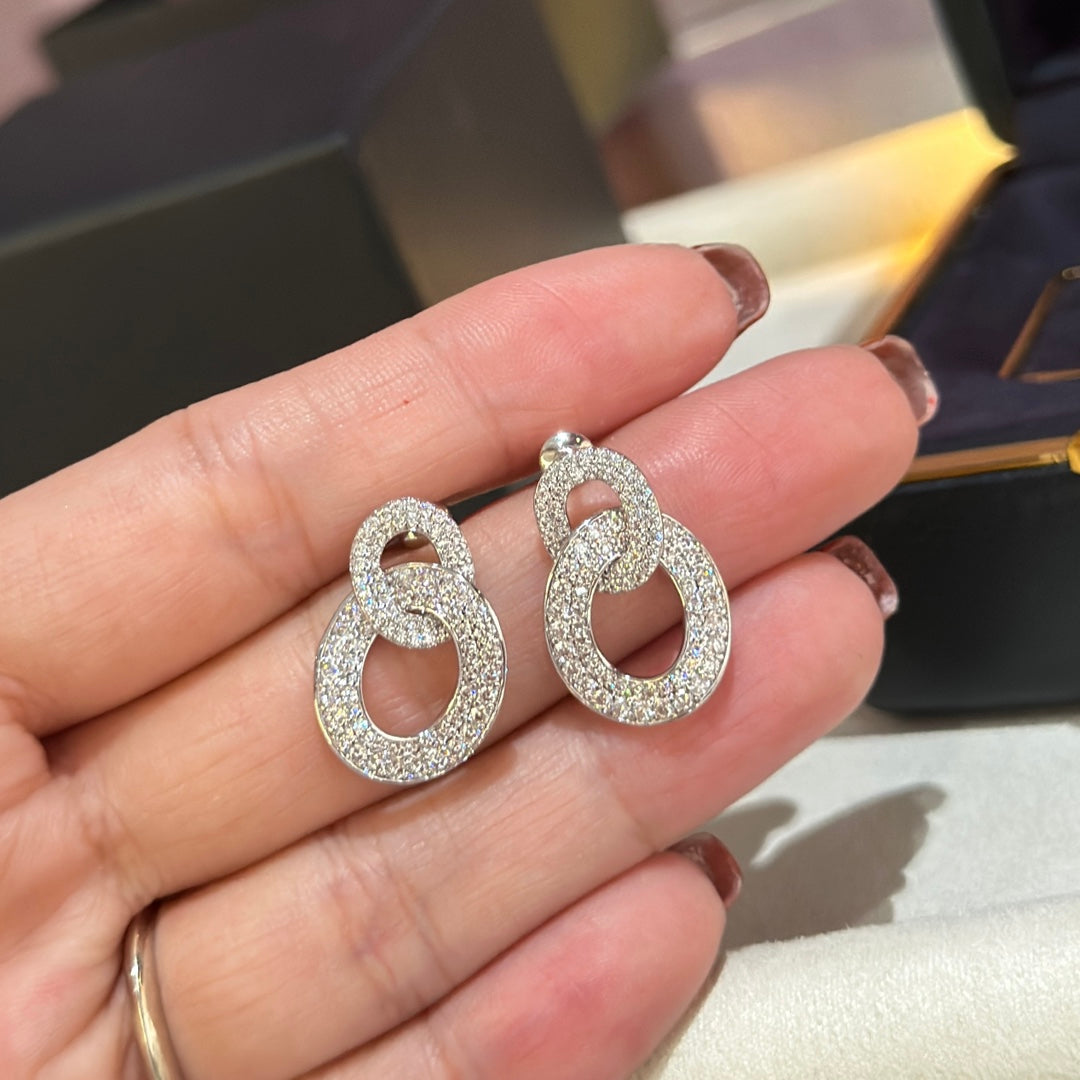 Olympia Diamonds 18K Gold Earrings