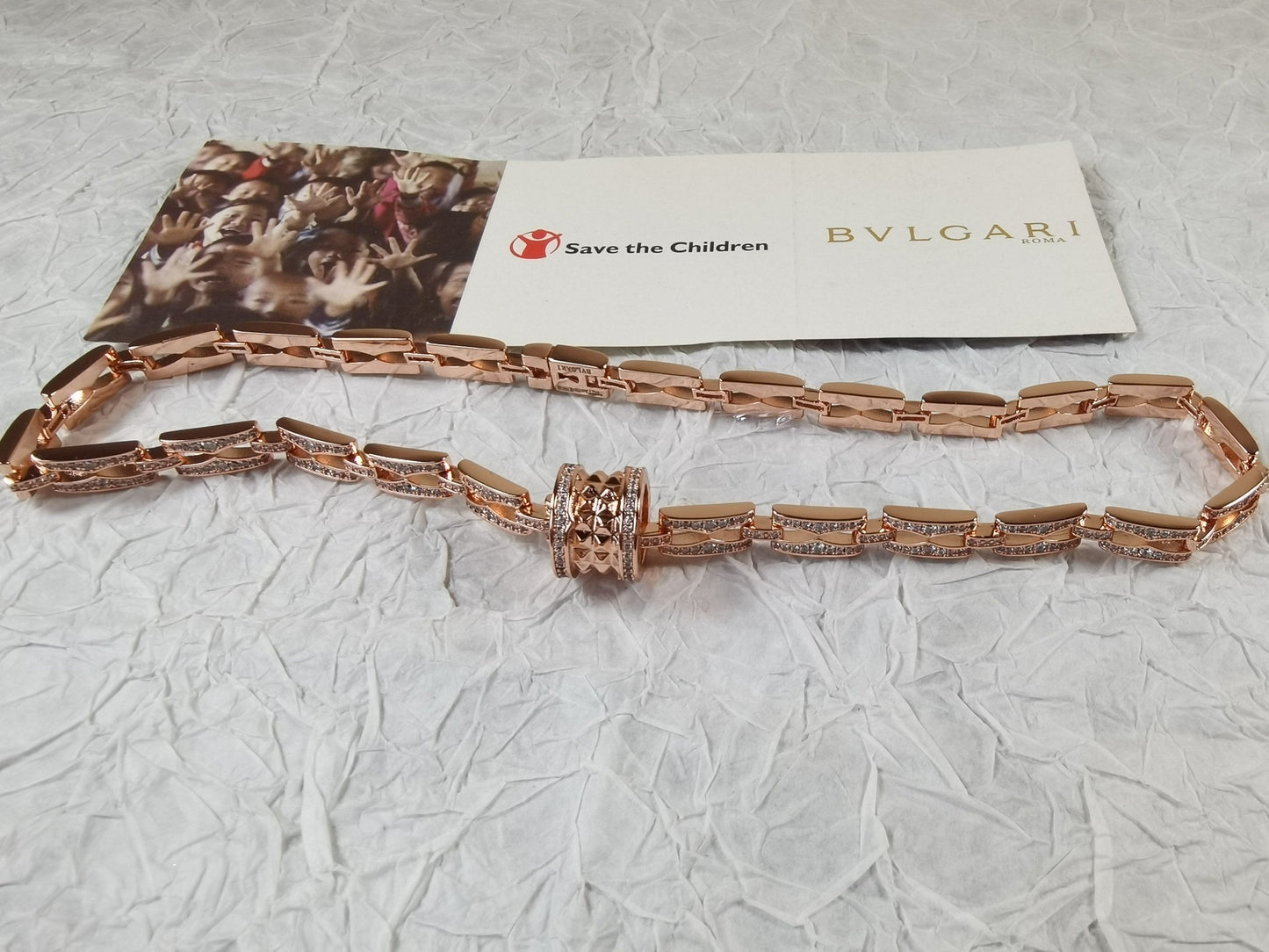 B.zero1 Diamonds Chain Link 18K Gold Necklace