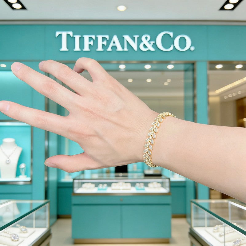 Tiffany Return to Crystal 18K Rose Gold Bracelet